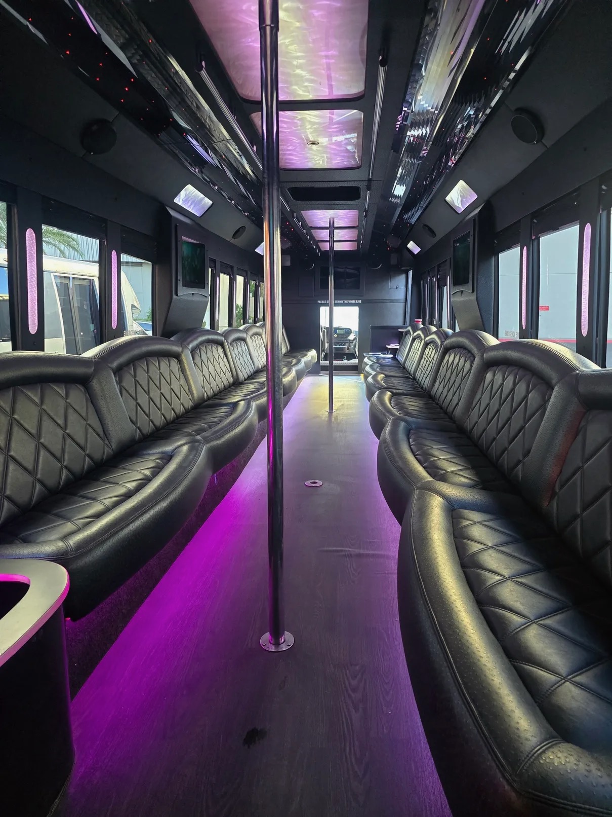 43 Passenger Bus inside