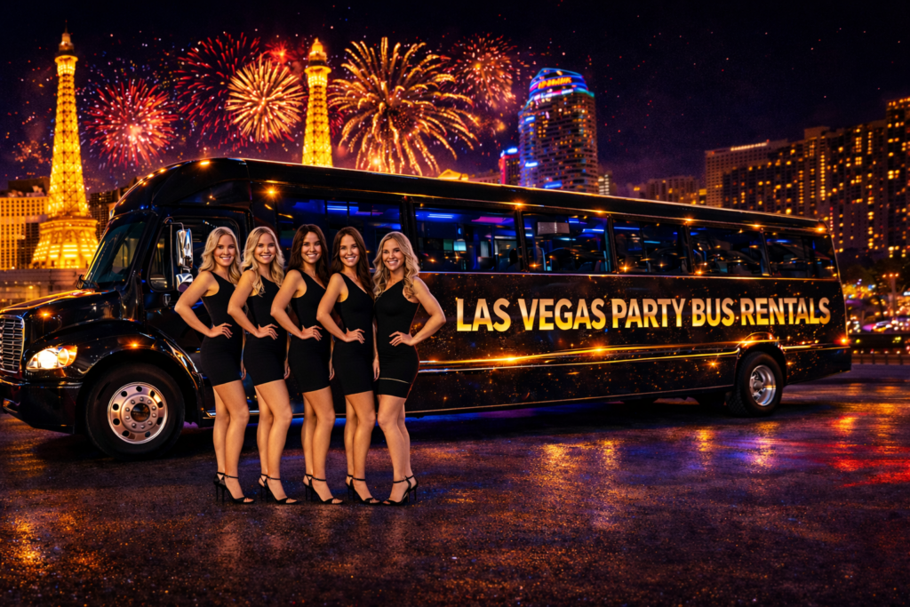 Las Vegas Party Bus Rentals with Fancy Party Bus Hostesses