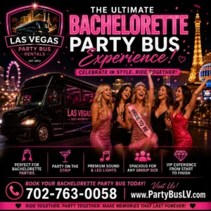 Luxury Bachelorette Party Bus Rentals Las Vegas | 702-769-0058 4 Bachelorette party bus rental advertisement