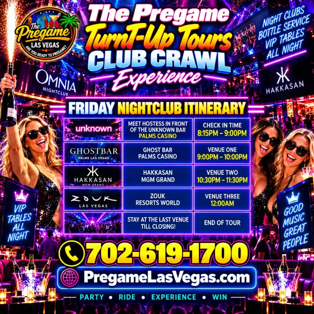 Friday Night Club TurnT-Up Tours new 1-1 Ratio