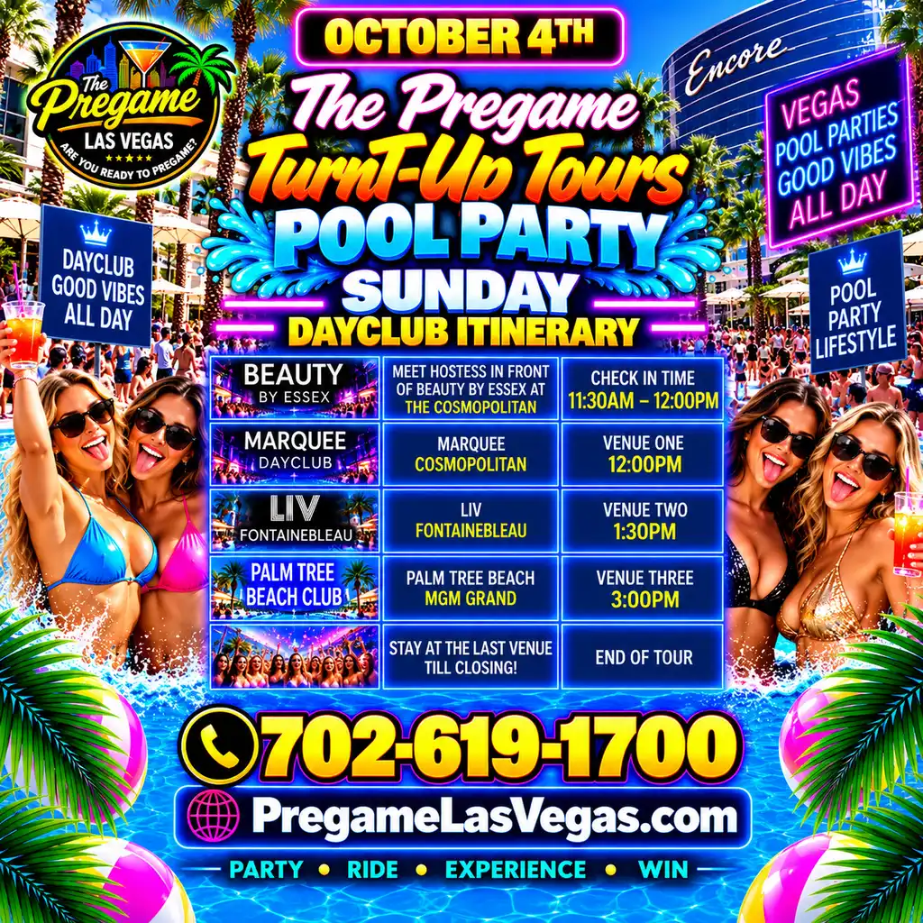 Club Crawl Pool Party Las Vegas.